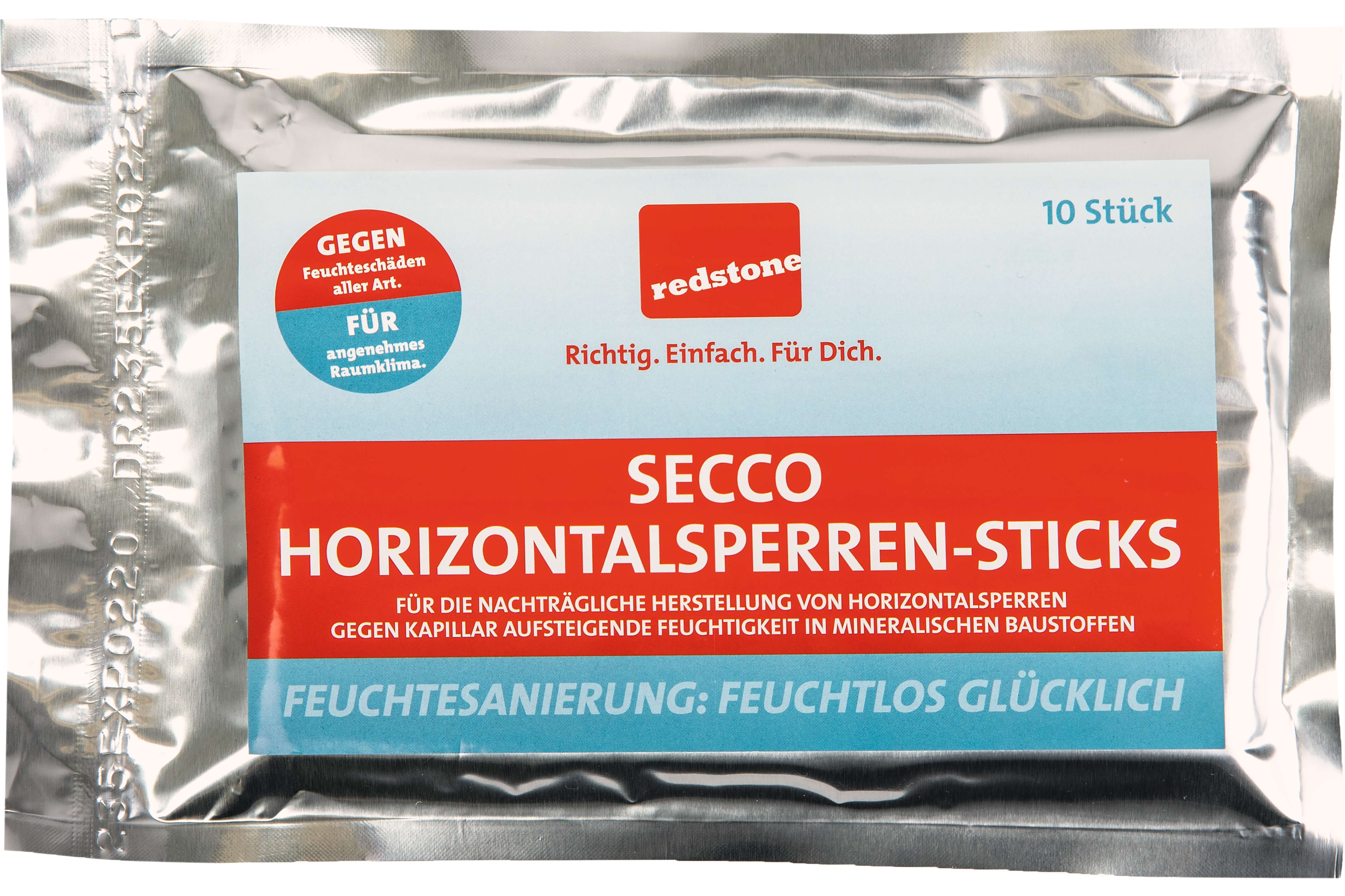 Secco Horizontalsperren-Sticks 12x180mm (10er Pack)