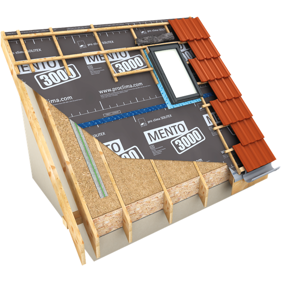 SOLITEX MENTO 3000 Mittelschwere Unterdeck- / Unterspannbahn