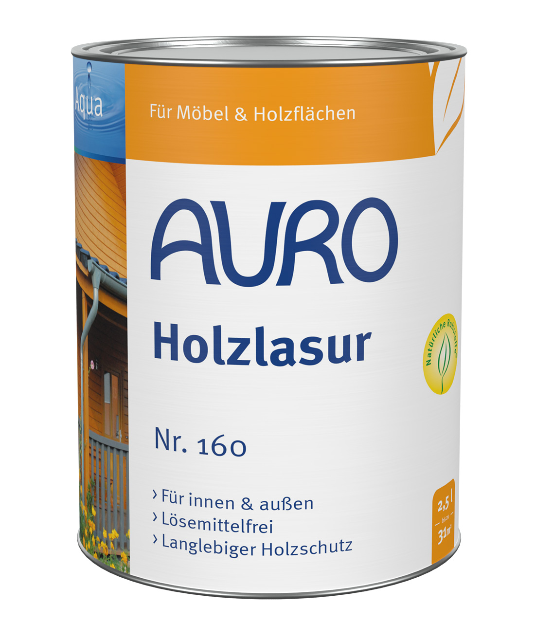 AURO Holzlasur Aqua Nr. 160