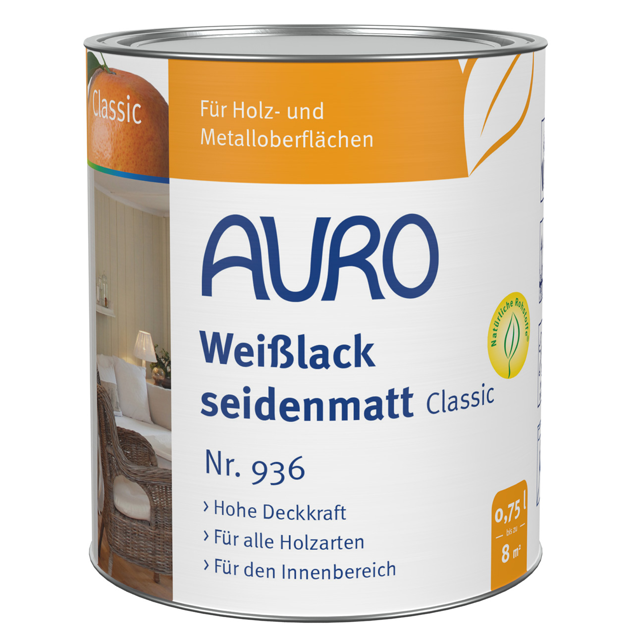 AURO Weißlack, seidenmatt, Classic Nr. 936