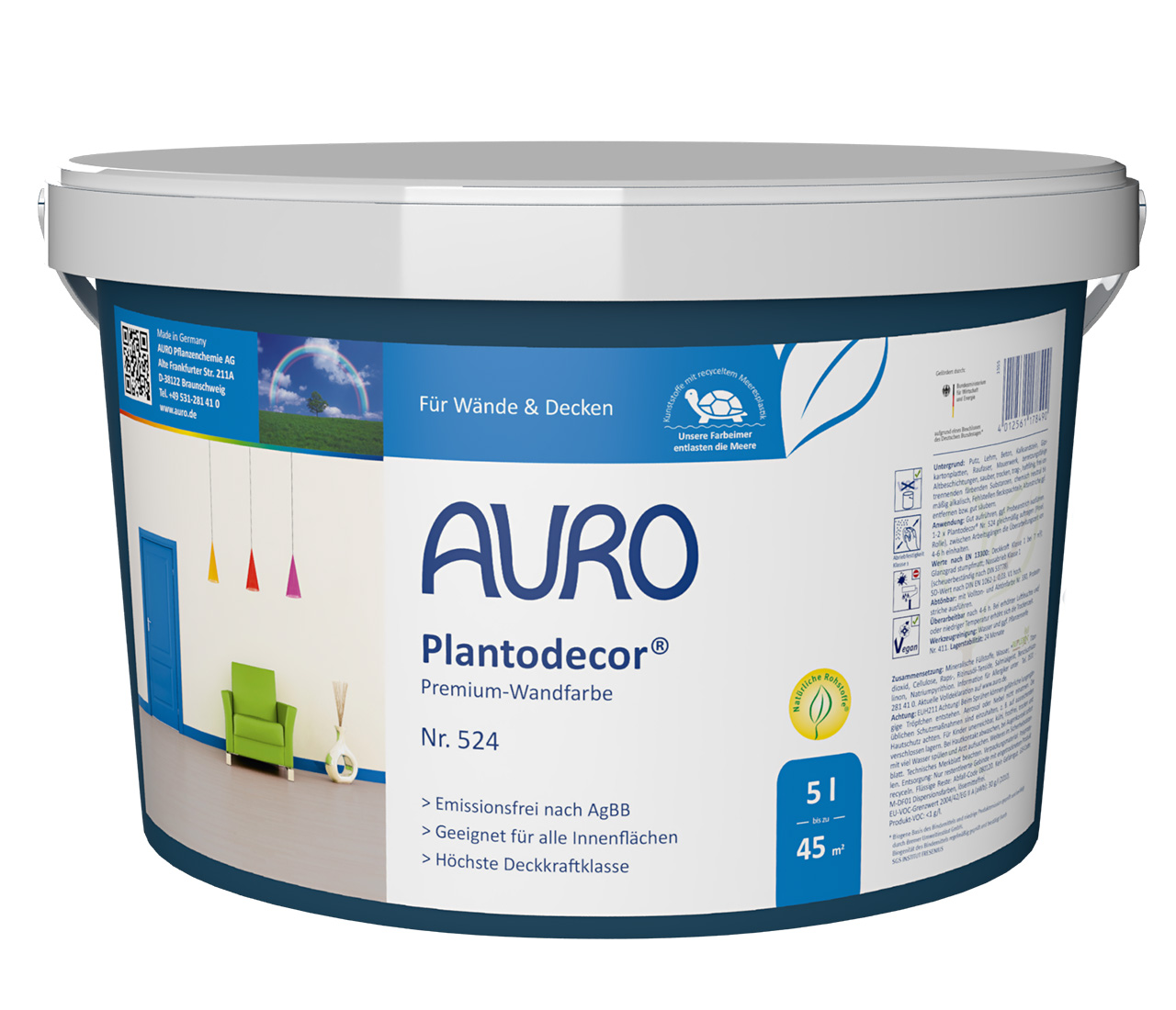 AURO Plantodecor Premium-Wandfarbe Nr. 524